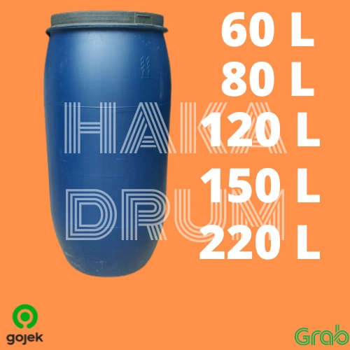 Tangki Tong Air Drum Tempat Sampah Biru Tebal Gentong Liter HDPE