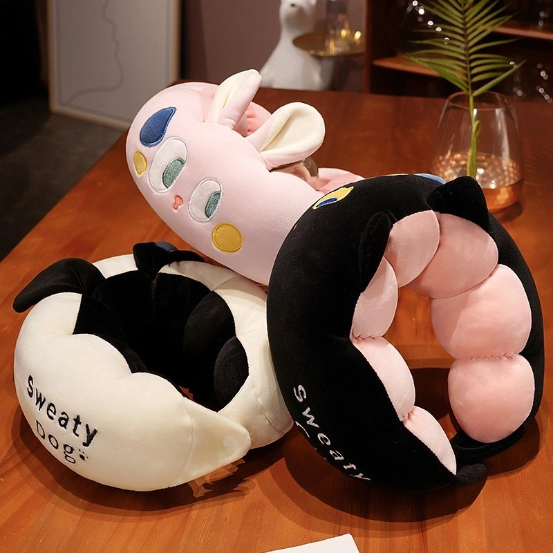 Bantal Leher Halus Lembut Terbaru Lucu/bantal leher karakter ulil mewah/bantal travel/bantal mobilV