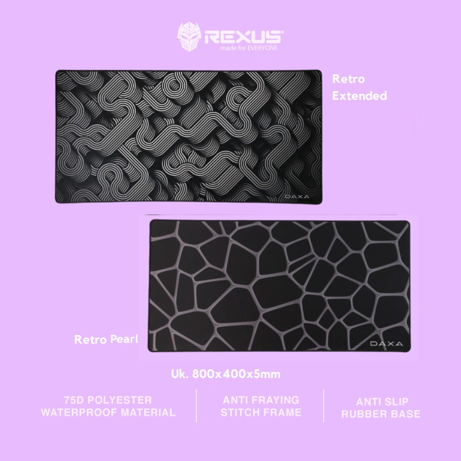 Rexus Daxa Retro Premium Extended Pine Pearl Cloth Mousepad Gaming XL Mouse Pad Deskmat Mousemat Mouse