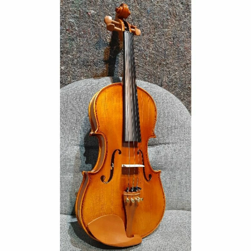 Biola Violin Beginner No Merk 4/4 Handcrafted Fingerboard Ebony