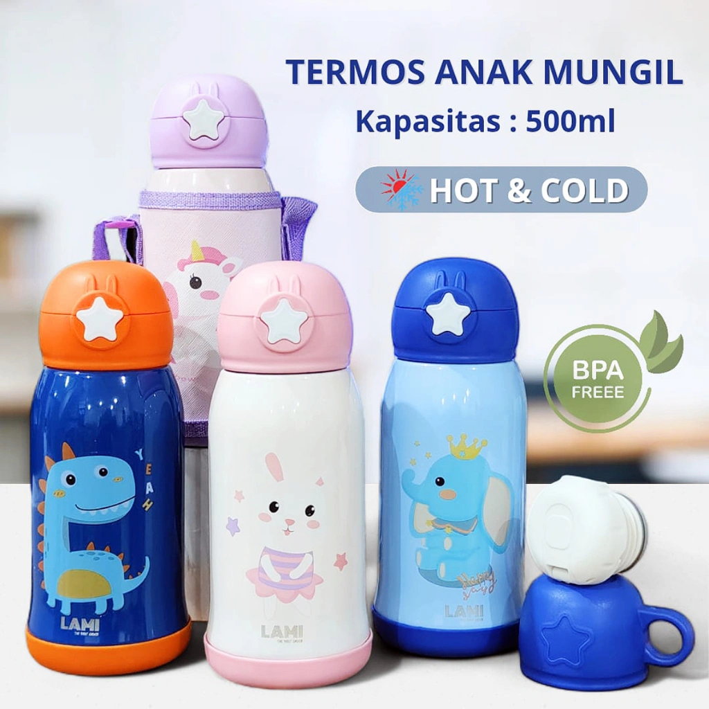 Termos Anak Kekinian Stainless Steel 304 Botol Anak Food Grade BPA Free