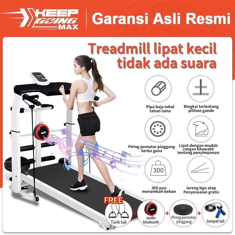 Keep Going Max - Treadmill manual multifungsi peralatan kebugaran / 8 in 1 Olahraga Fitness/Gym Treadmill/treadmill gym olahraga / treadmill latihan olahraga