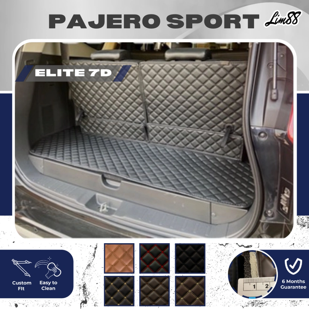 Karpet Mobil Elite 7D Pajero Sport 2008-2026 Fullset