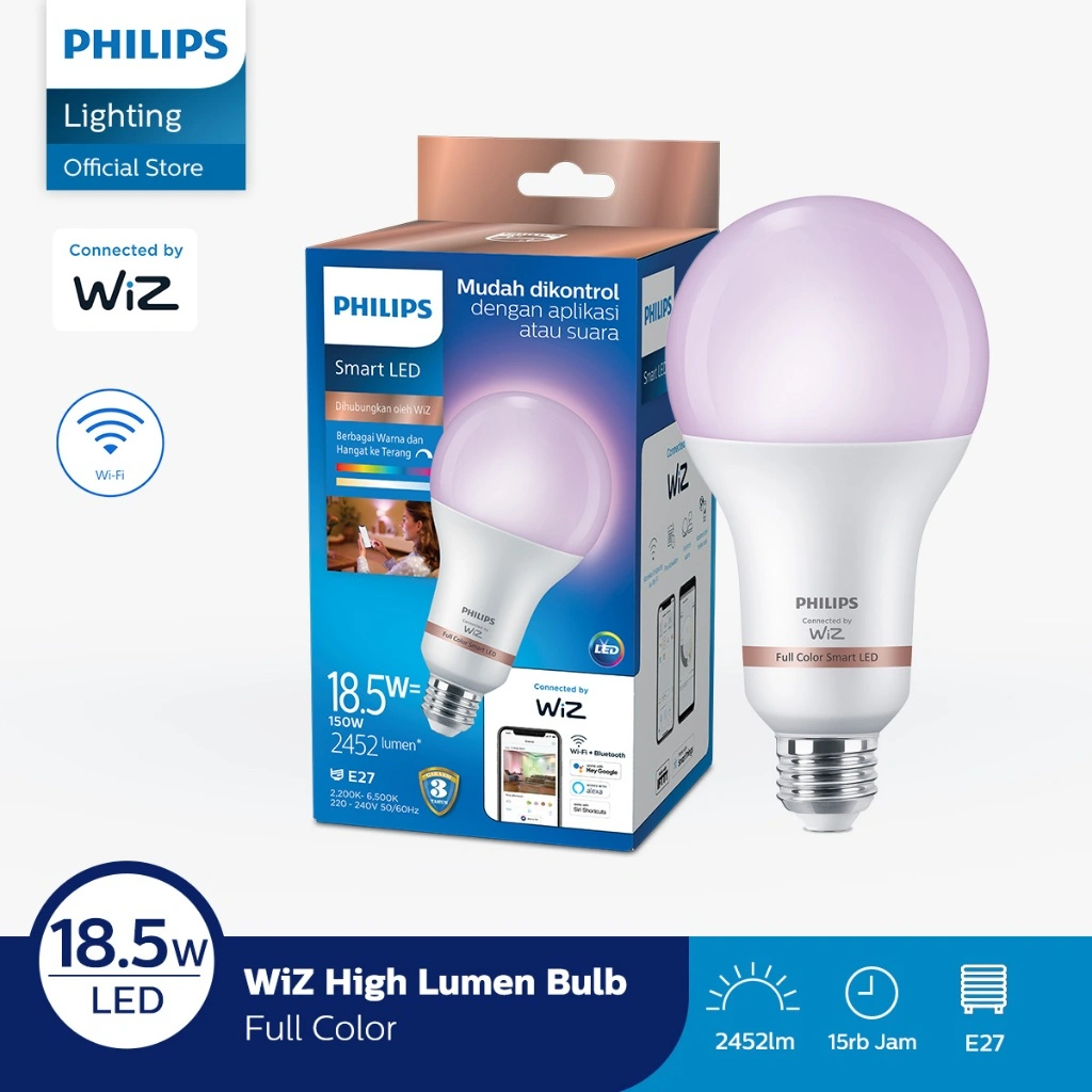 Philips Smart WiFi High Lumen Bulb 18.5W Tunable Color