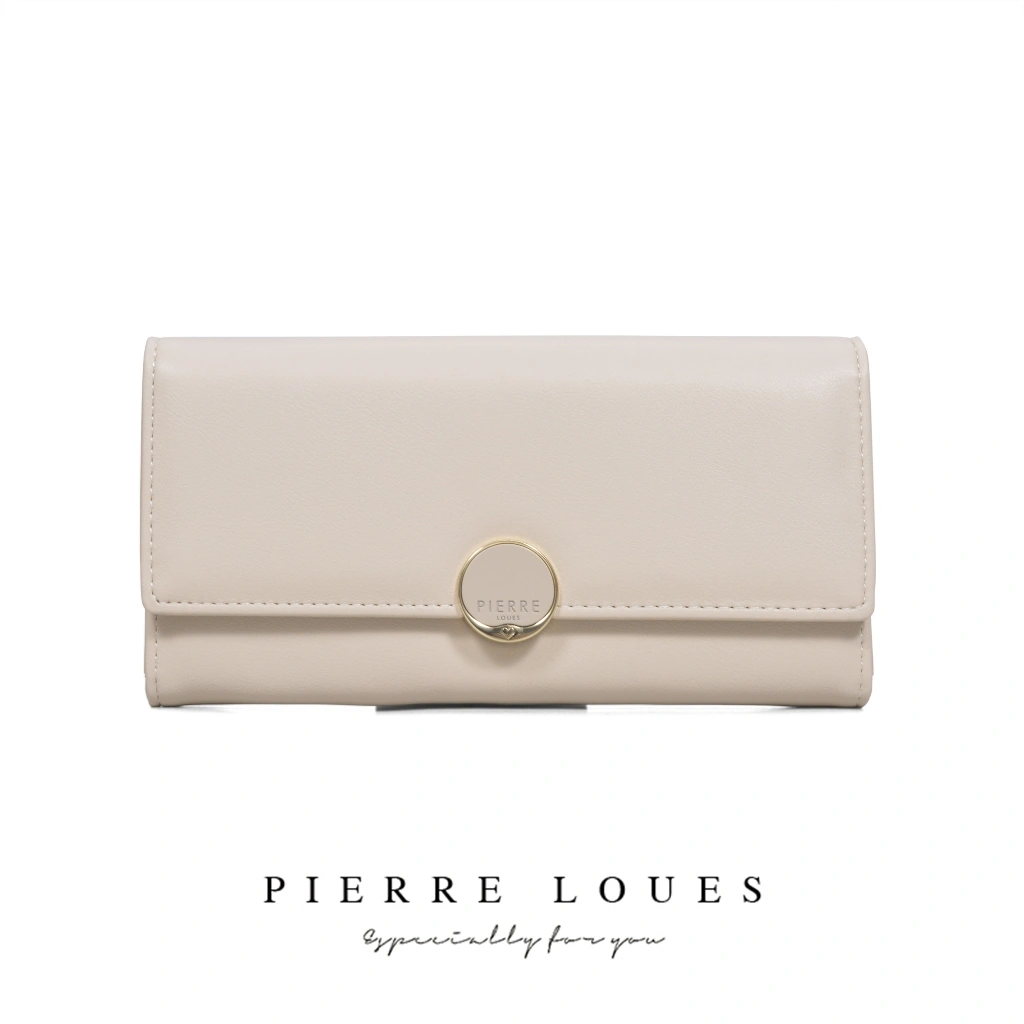 Dompet Wanita Panjang PIERRE LOUES Betty Wallet Bahan Kulit PU Leather Premium BAEOS