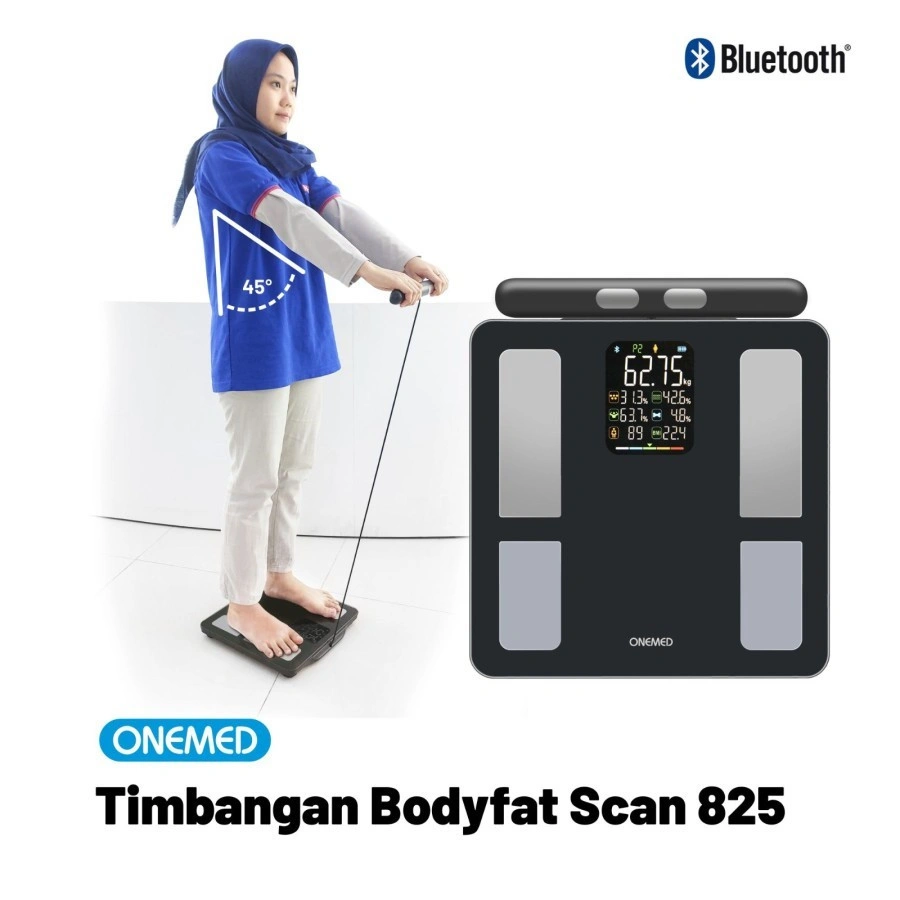 ONEMED Timbangan Body Fat Monitor 825 / Timbangan Badan Digital Body Fat Scan 825 With Bluetooth
