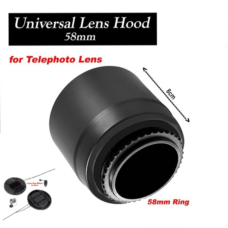Lens Hood Universal 58mm for Lens Tele