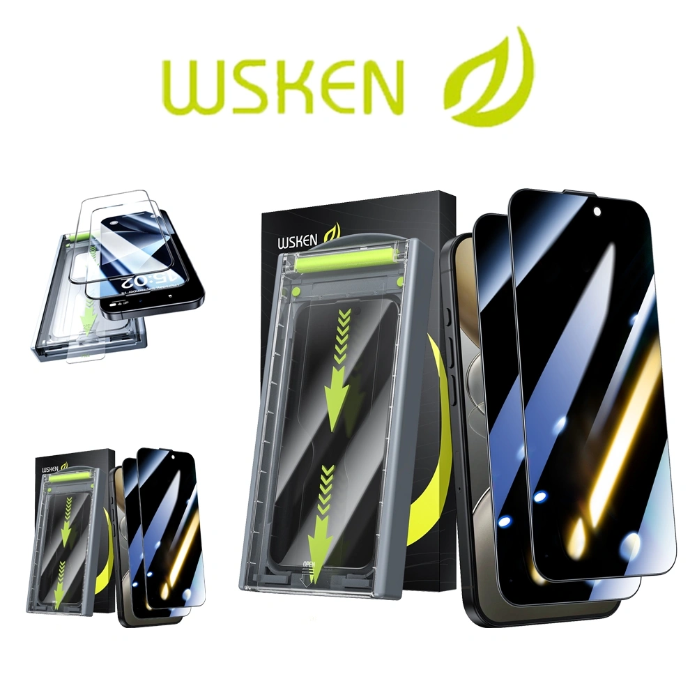WSKEN Tempered Glass iphone17ProMax/15/16/14/Pro/Plus Kaca temperedtahan ledakan dan anti-sidik jari dengan kekerasan 9D
