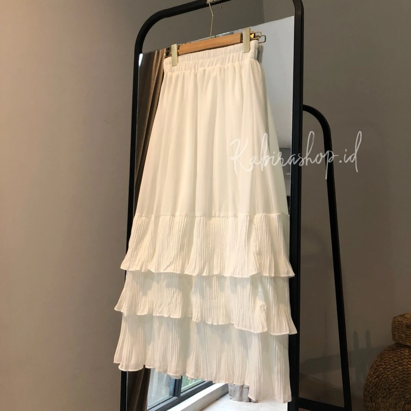 Rok premium Susun l Rufle Skirt 3 Layer bahan ceruty / Skirt Korean Style