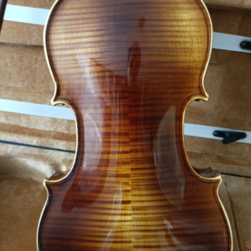 [Biola 2JT Flame Full Solid Wood] Leandro Jeranimo G311 Seri Tertinggi Violin BEST PRODUCT