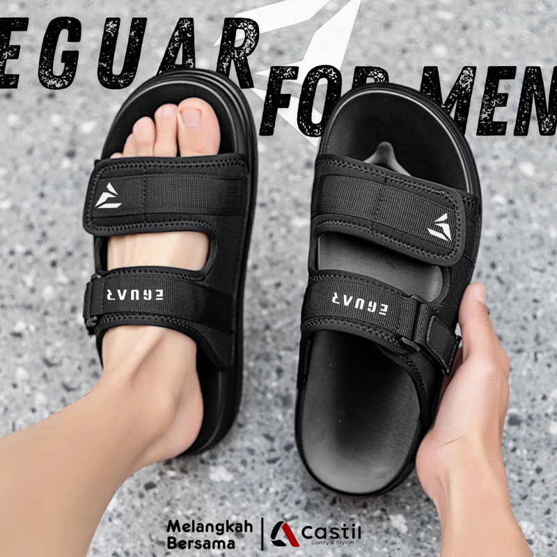 Sandal Pria Slop Slip On Import Terbaru Bahan Karet Pylon Kekinian Empuk Ringan Dan Awet
