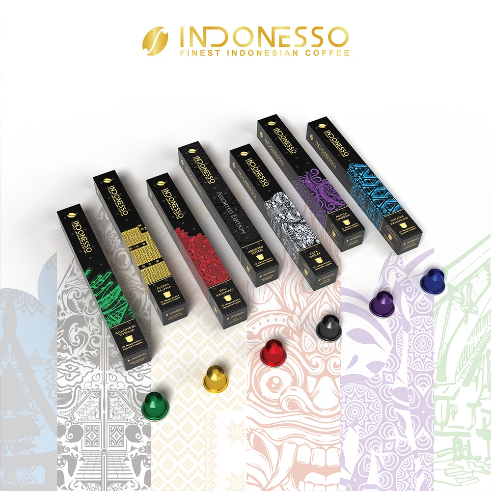 INDONESSO Specialty Coffee Capsules Compatible with Nespresso Machines / Kapsul Kopi