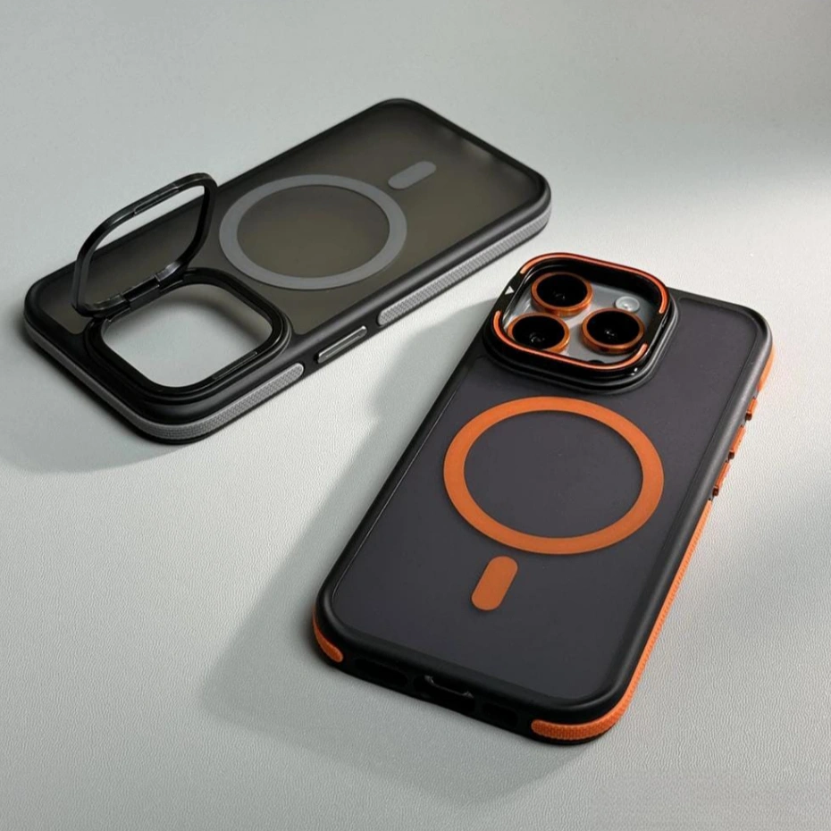 [ TOMCASES ] NEW PREMIUM CASE MAG SAFE FROSTED LENS HOLDER + FREE RING LENS COMPATIBLE FOR IP 11 12 13 14 15 PRO MAX