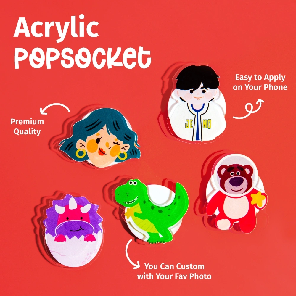 Paddy Popsocket Akrilik - Griptok Custom Gambar Motif Lucu