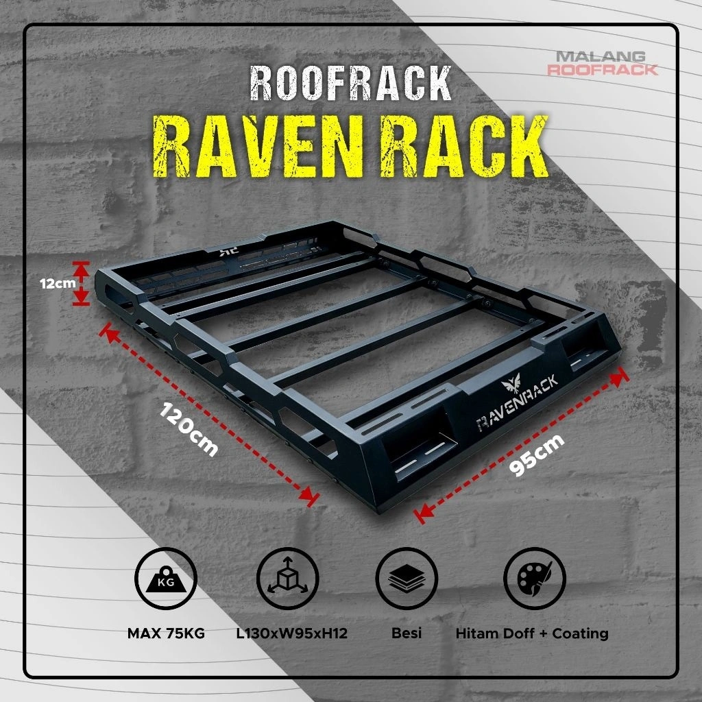 Roofrack RavenRack Rak Atas Mobil Roof Rack Kuat Kokoh Universal