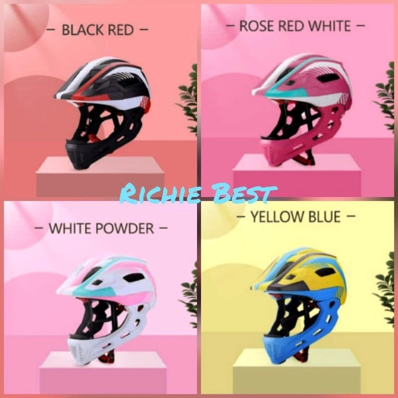 Lixada helm sepeda anak 2 in 1 / Helm pusbike mix color