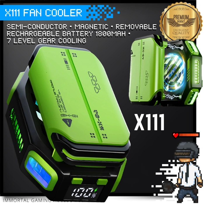 [IM] X111 Magnetic Gaming Funcooler Rechargeable Kipas Pendingin Untuk HP Smartphone Tablet iPad Fan Cooler Peltier Cooling USB Dingin Terdingin Murah Termurah Bagus Terbagus Baik Terbaik Flydigi Blackshark Memo Plextone Malang B60 X100 GT29 X12 FS02 GT31