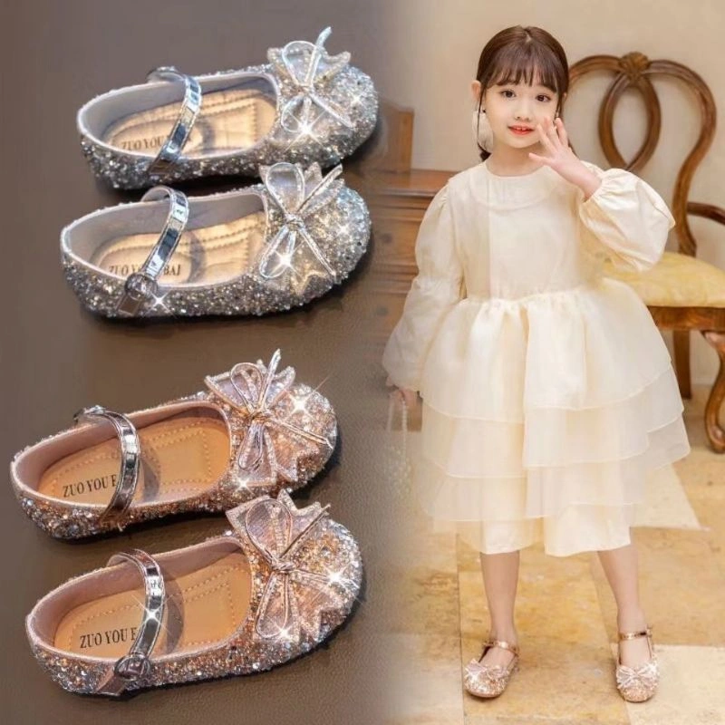 SVEKES Sepatu Anak Perempuan  Sepatu Pesta AnaK  Mutiara Bling Bling / Free Dus Cod H011