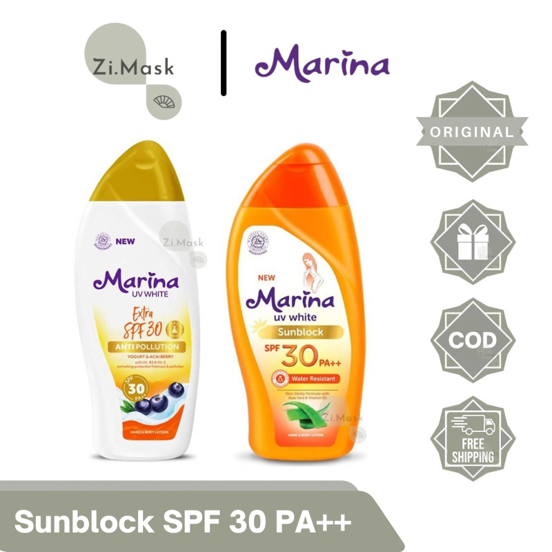 READY !! Marina UV White Extra SPF 30 PA++ 92ml 185ml | Marina UV White Sunblock SPF 30 PA++ 85ml | Sunblock Marina | Marina SPF 30 | Hand & Body Lotion Marina