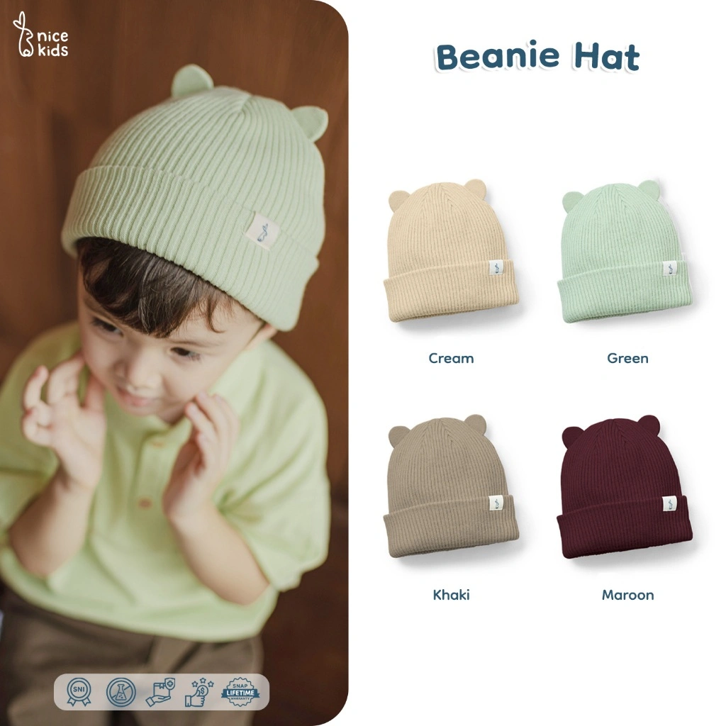 Nice Kids - Knit Beanie Hat Topi Kupluk Rajut Anak Bayi