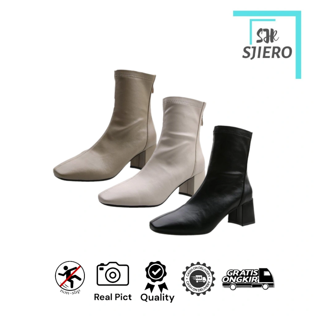 SJR Sjiero  241 Free Box Sepatu Boots Wanita flat