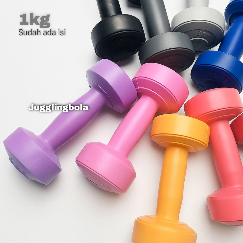 Dumble Barbel 1kg Dumbell Gym Fitnes Home Work Out Dumbbell Murah