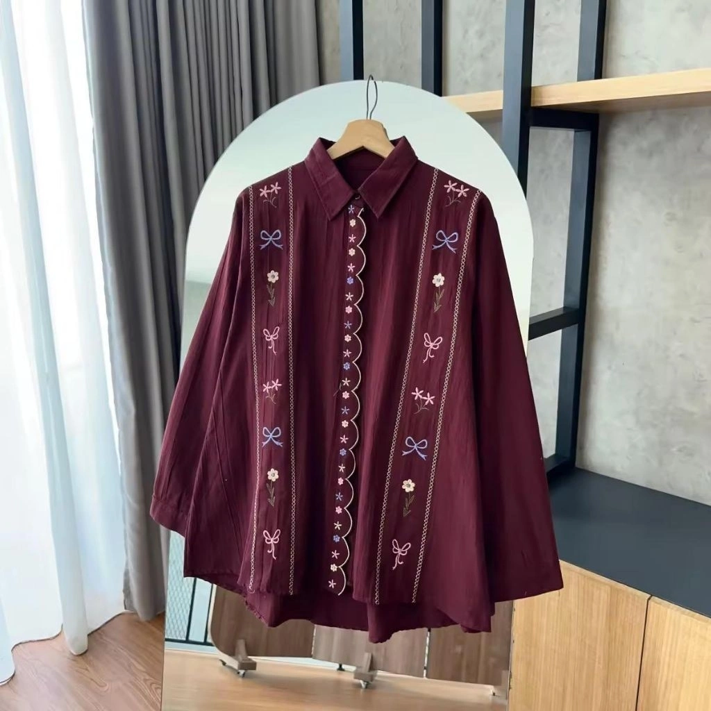 KEVILA BLOUSE BORDIR RAYON TWILL