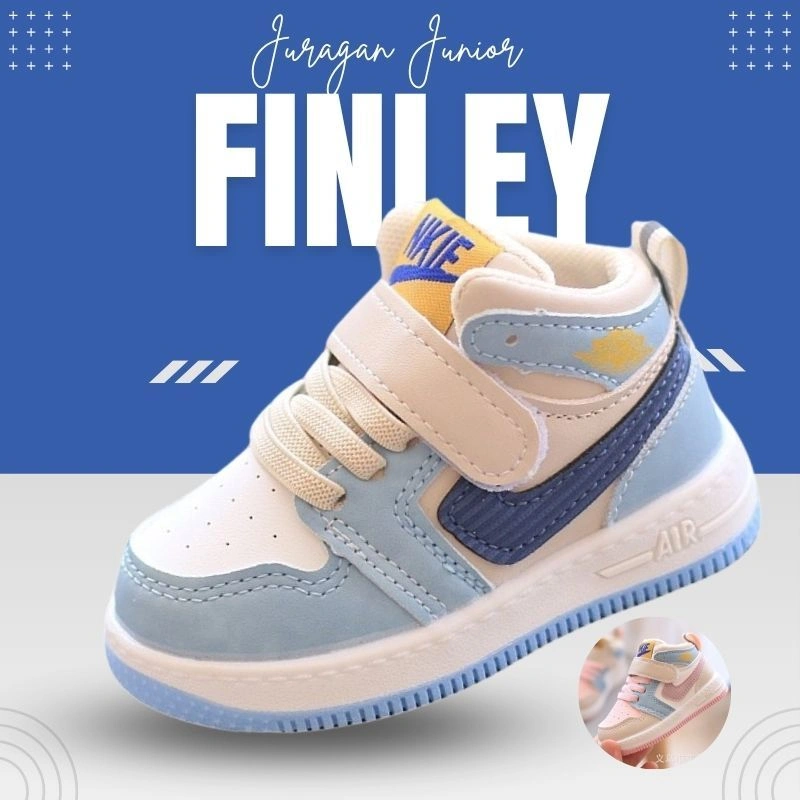 PROMO 4.4 Juragan Junior [COD] Sepatu FINLEY Sepatu Anak Laki-laki Dan Perempuan Import Size 16-25 Usia 6 bulan-2 tahun