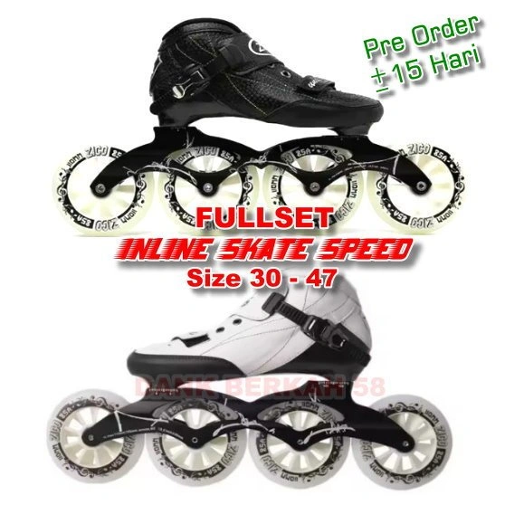 ZICO Sepatu Roda Kecepatan Inline Skate Speed FULLSET