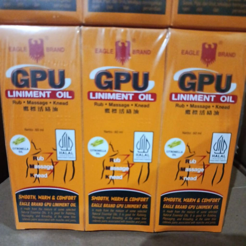GPU Minyak Urut 60ml 1slop isi 12pcs