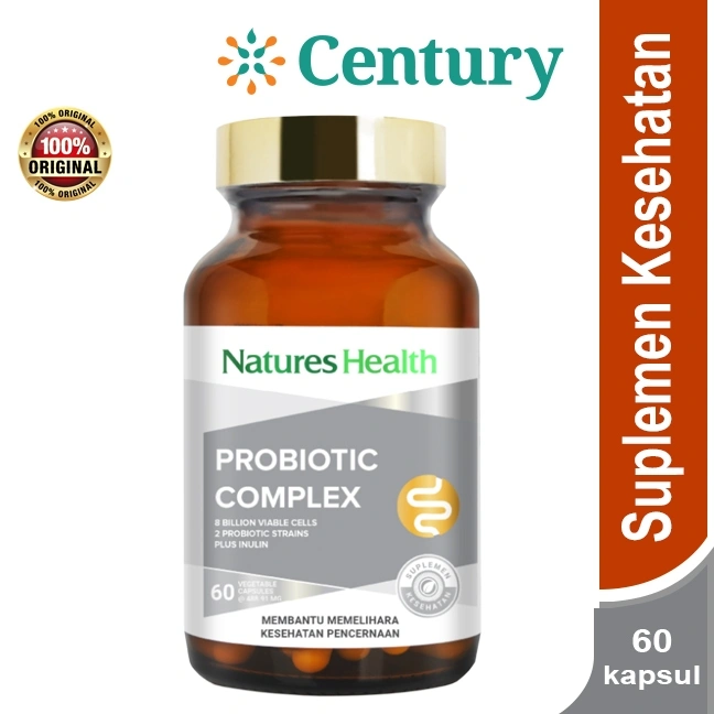 NATURES HEALTH PROBIOTIC COMPLEX ISI  60CAPS / PROBIOTIC / SUPLEMENT PENCERNAAN
