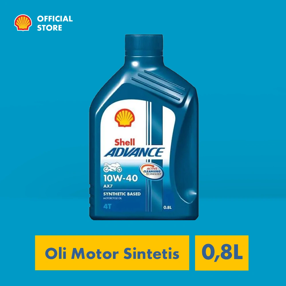 Shell Advance AX7 10W-40 (0.8L) Oli Motor
