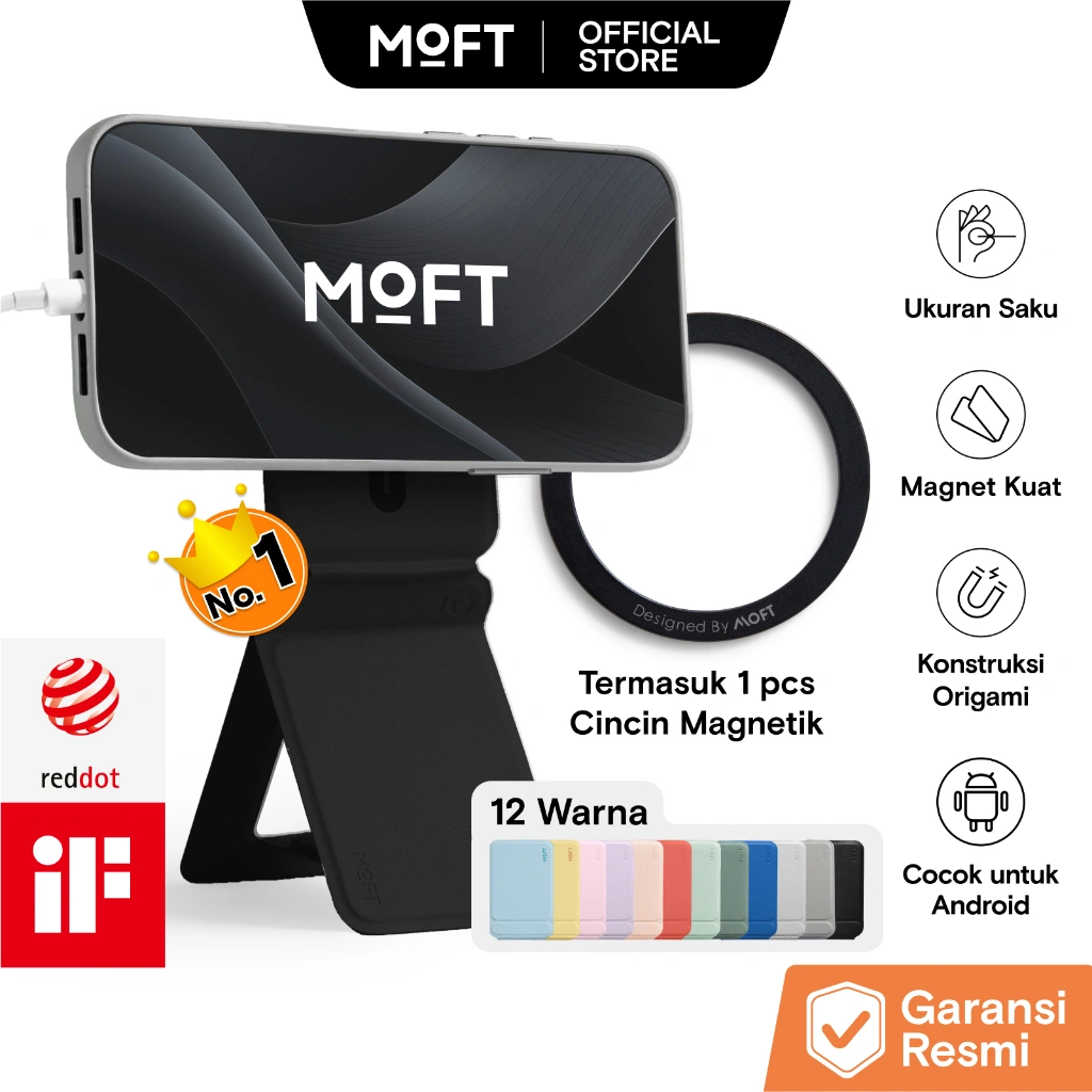 MOFT Snap Invisible Phone Tripod Stand MOVAS™ - with magnetic ring phone holder
