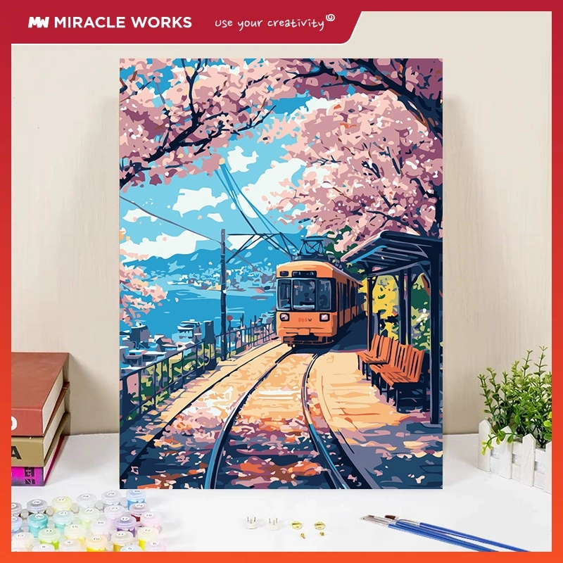 MW Paint By Number Kit 30x40cm Lukisan Kanvas DIY Digital Painting Kit With Kanvas