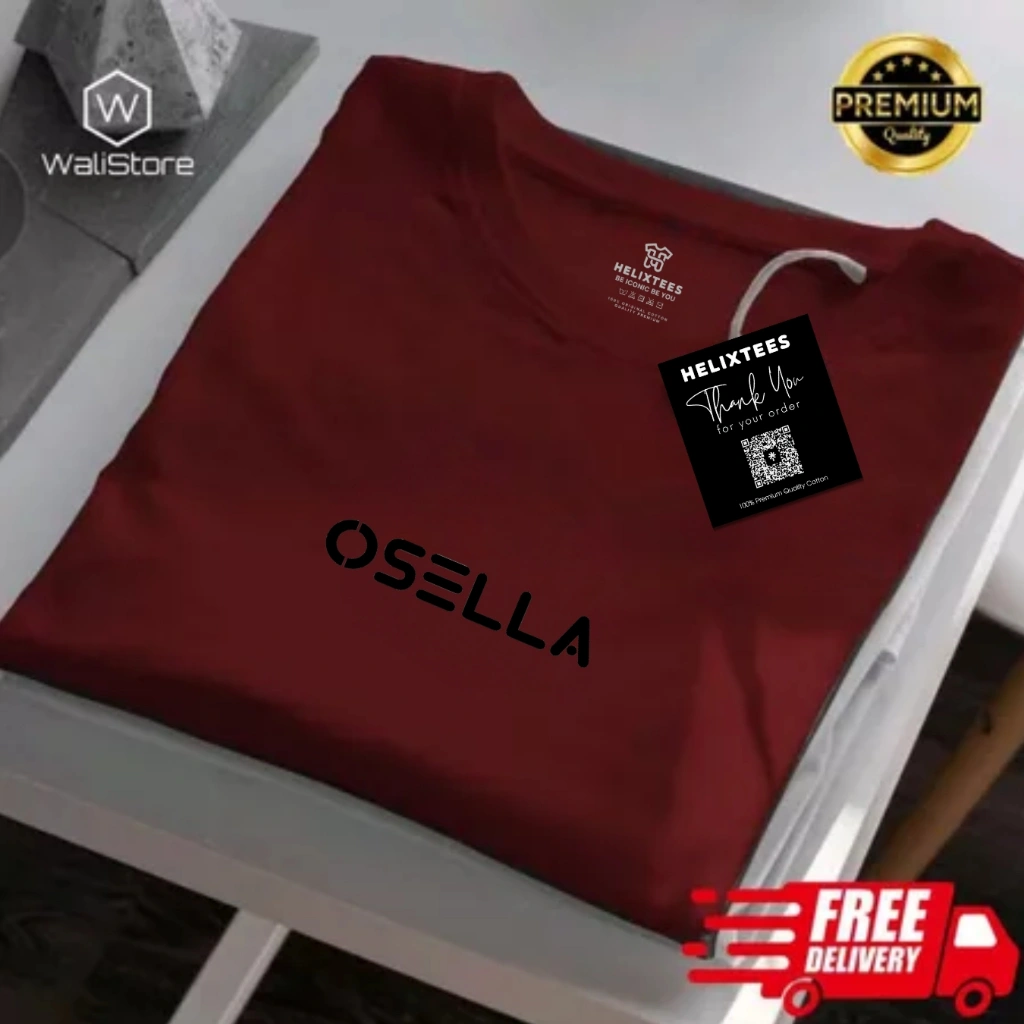 Kaos Distro Osella Cotton 20S - Nyaman & Lembut Cewek-Cowok Unisex Premium Quality Terbaru