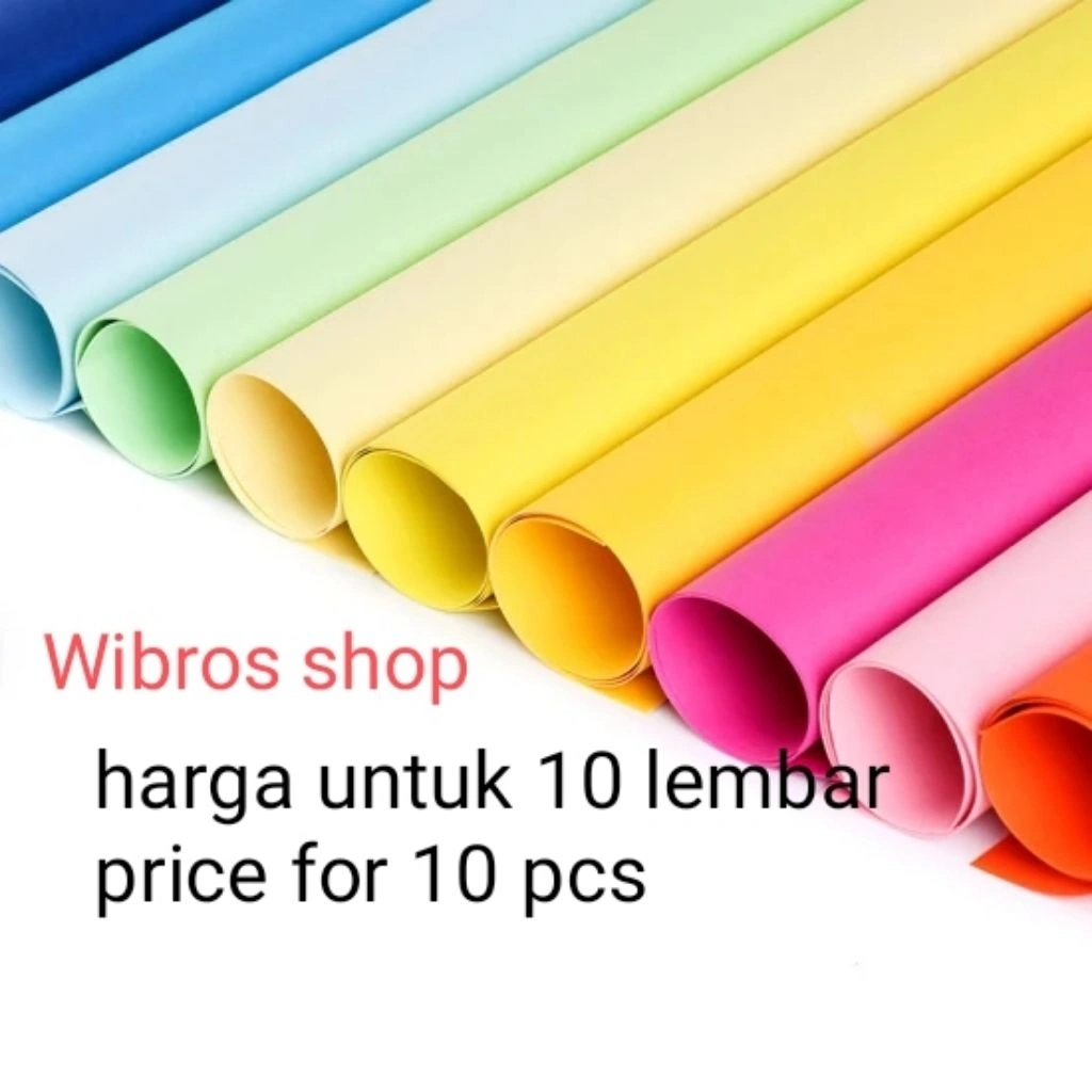 10 pcs Kertas Karton/Kertas Manila warna