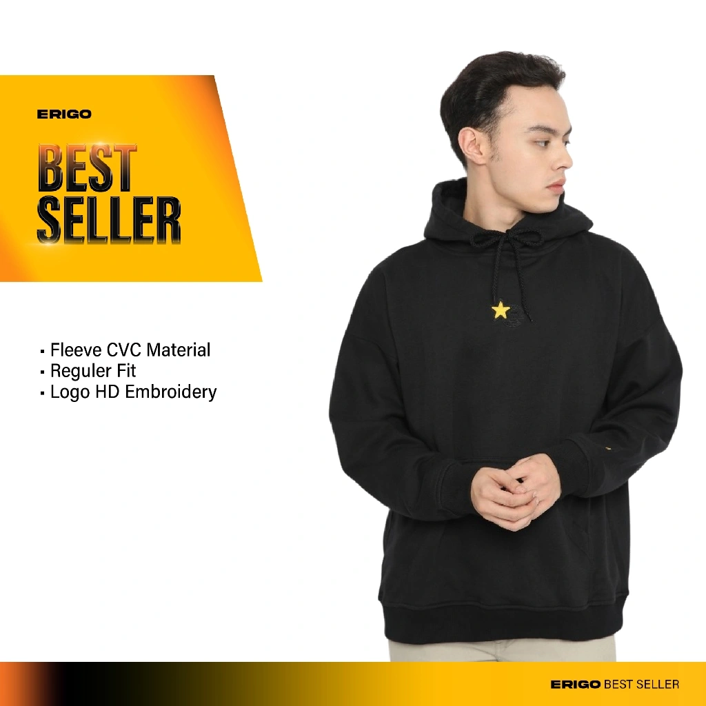 Erigo Hoodie Barnet Black Unisex