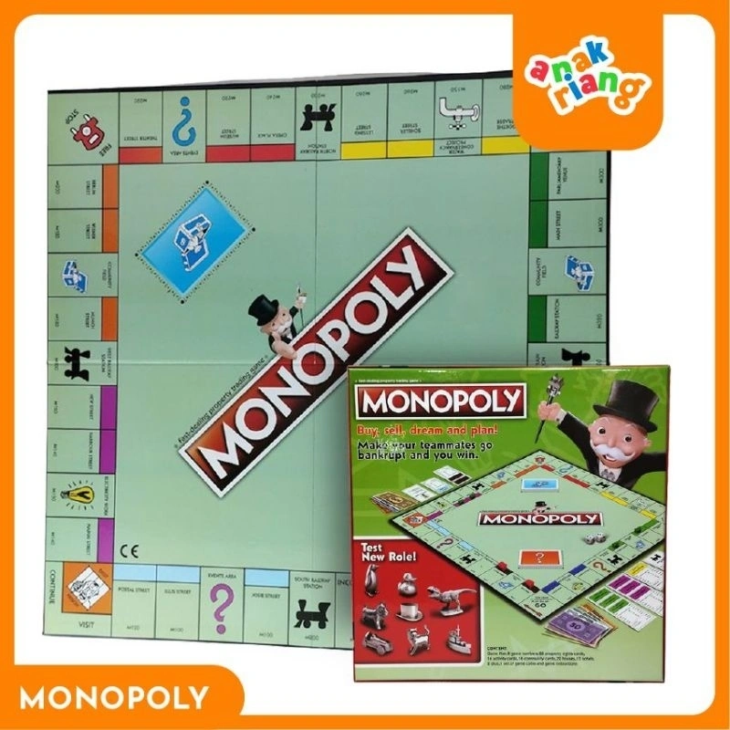 Board Game Monopoly Klasik - Permainan Seru untuk Keluarga dan Teman