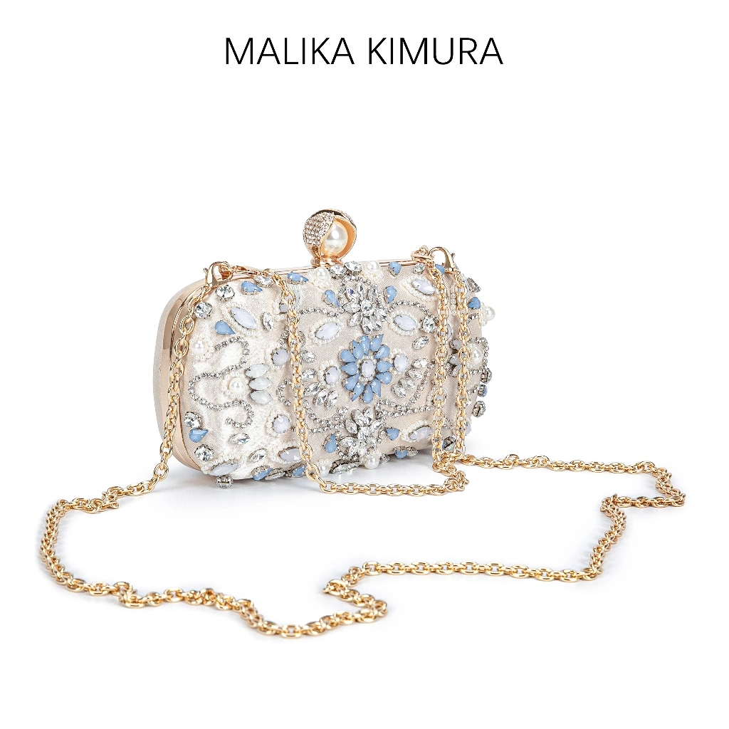 MALIKA KIMURA - Tas kondangan wanita import / Clutch dmopet pesta unik mewah elegan / Dinner bag / Evening dress bag / Tas makan malam#875