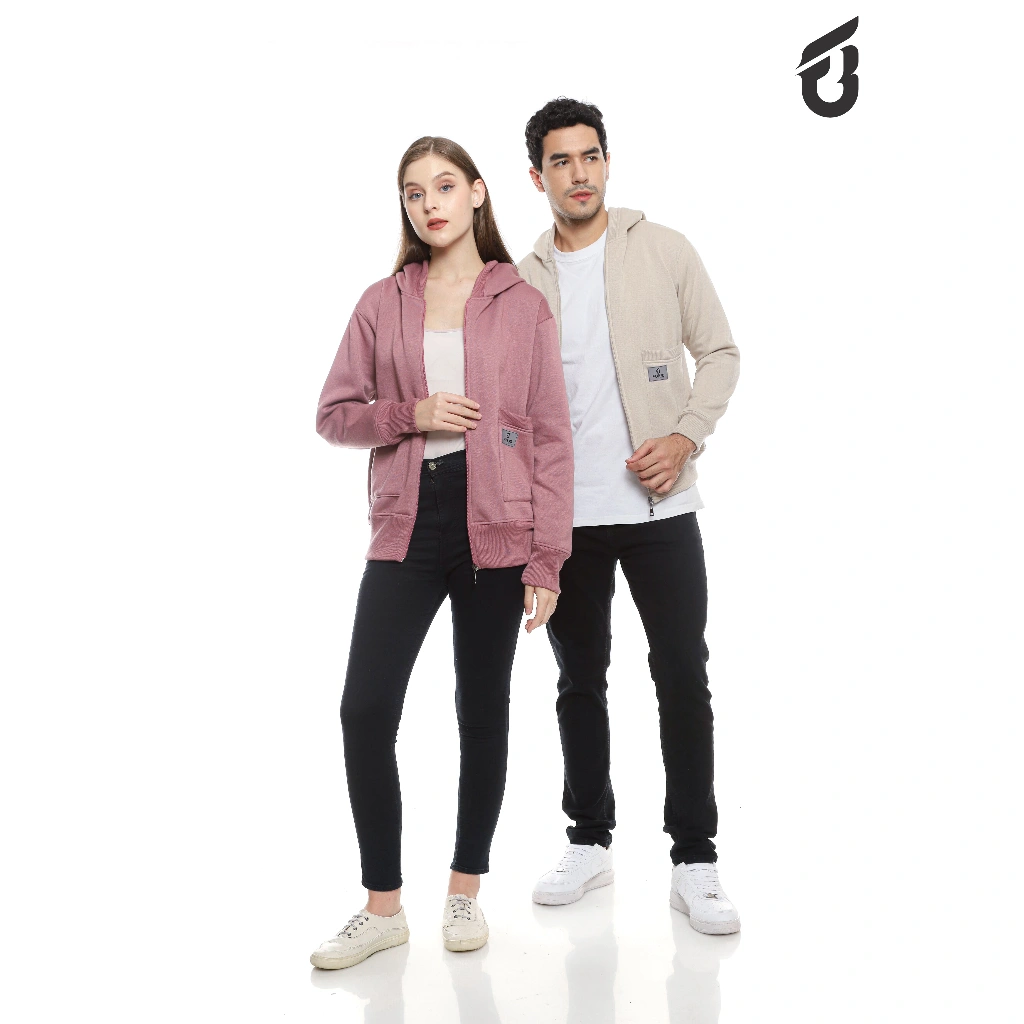 FUB Jaket Zipper Fleece Korean Style Premium High Quality Unisex