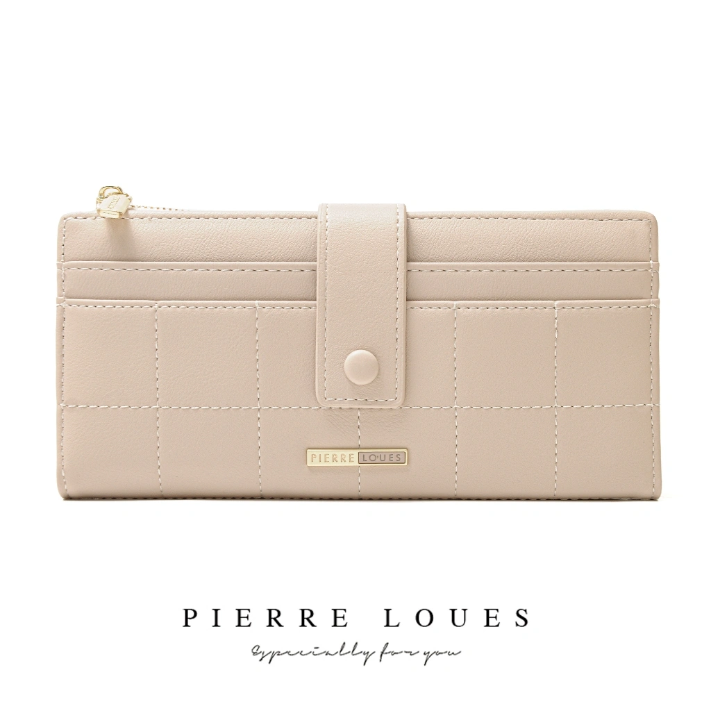Dompet Wanita Panjang PIERRE LOUES Izora Wallet Bahan Kulit PU Leather Premium BAEOS