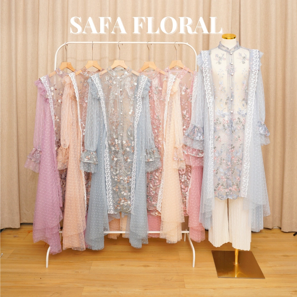 PerfectU Official Safa  Outer Lebaran Brukat Simple Elegant Kondangan Mewah Muslim Tunik