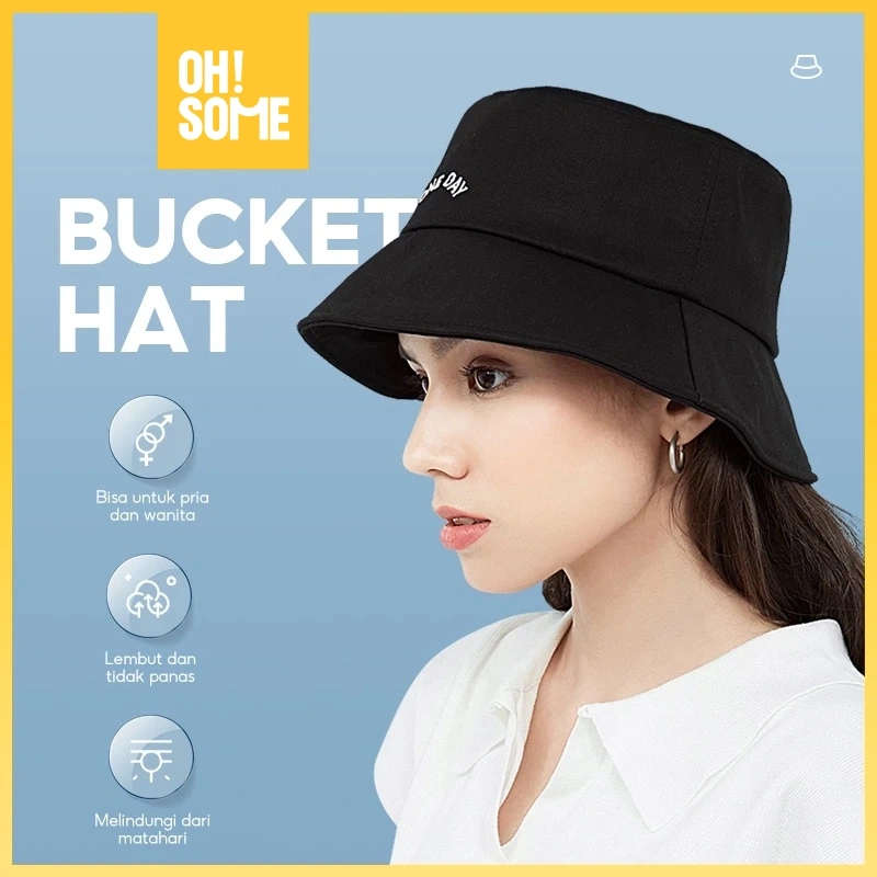 OHSOME - Ohgo! Topi Bucket Hat Fashion Korean Style One Day Fisherman's Hat/bucket hat