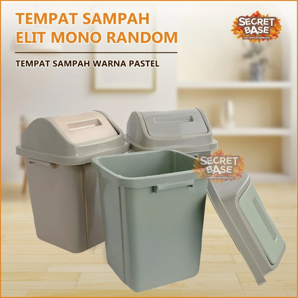 TEMPAT SAMPAH ELIT MONO RANDOM - Bak Sampah Aesthetic / Tong Sampah Kamar Mandi