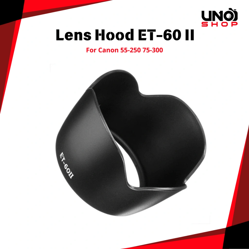 Lens Hood Canon ET-60 II Flower lotus hood 55-250 75-300 II generation hood dapat di balik