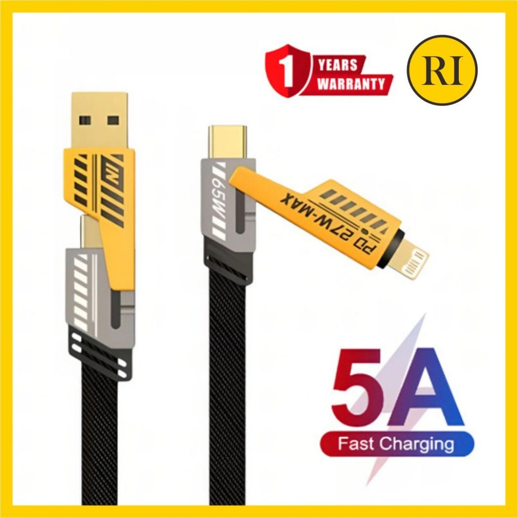 Kabel Data RIOGO 4IN1 27W+67W Metal Fast Charging