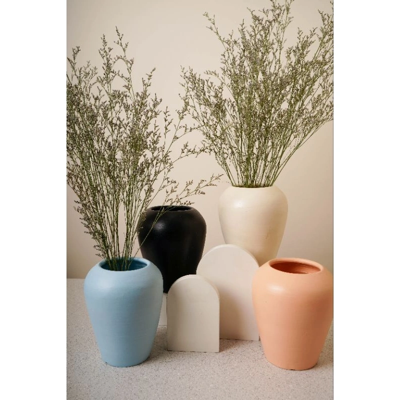 Vas Bunga Terakota Estetik Minimalis D10T22 Jantung