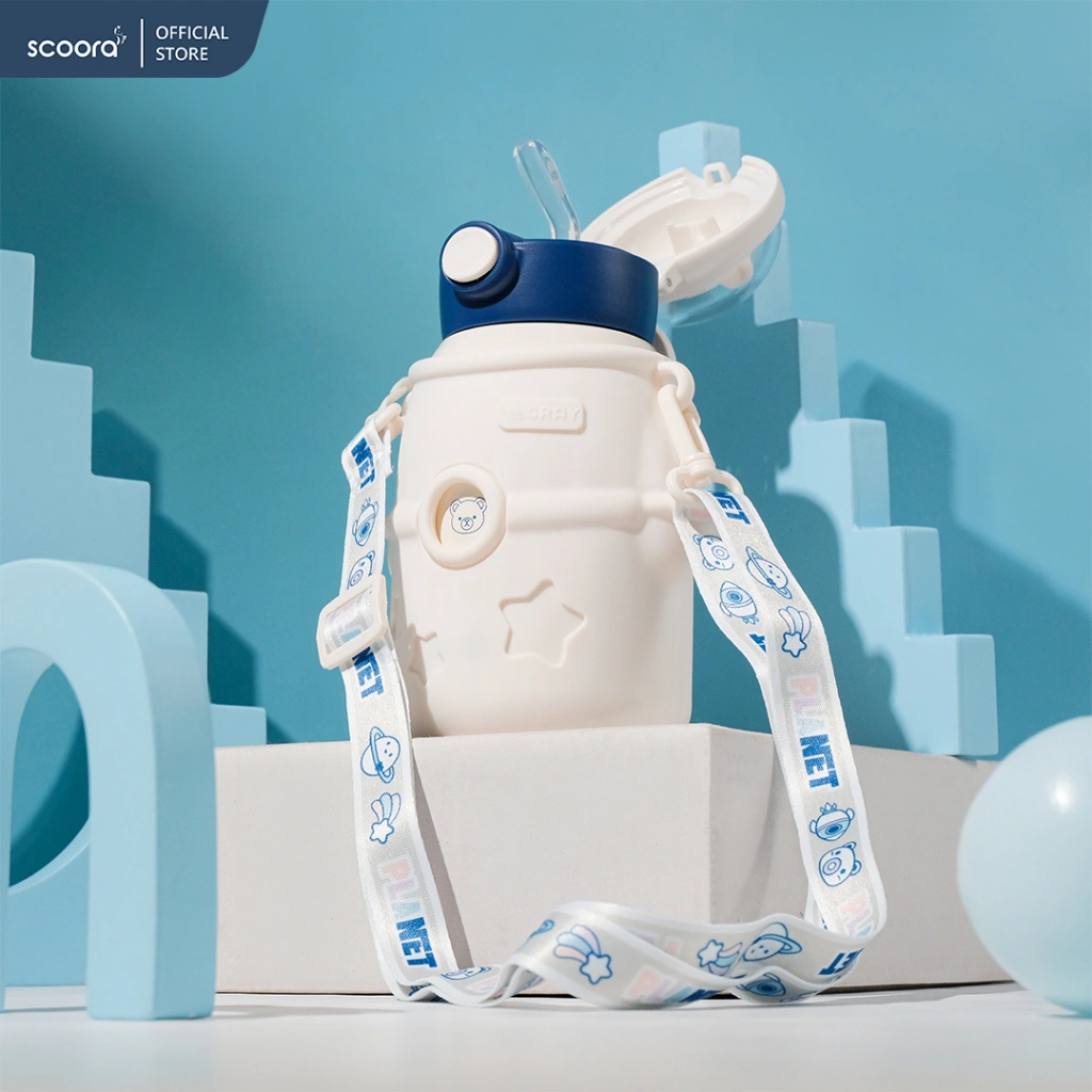 SCOORA Giyu Botol Minum Anak Bentuk Karakter Stainless | Thermos Cup