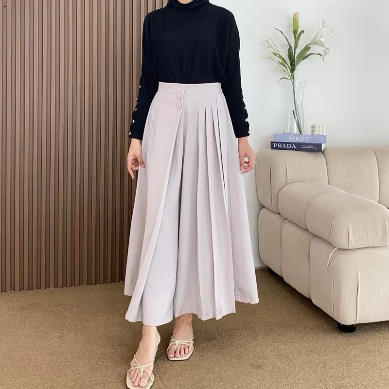 Cellie Kulot Pleats Rok Celana Casual Fit