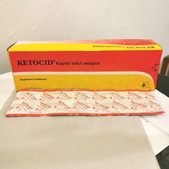 KETOCID box suplemen asam amino isi 100 kaplet multivitamin kesehatan tubuh